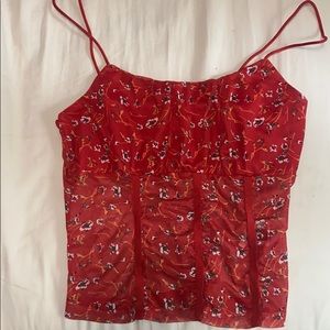 flowered crop top